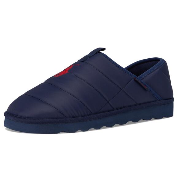 NWT POLO RALPH LAUREN Men Everett Recycle Slipper Navy/Red 12 Medium - Picture 1 of 7